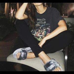 New Puma fenty faux-fur slippers!